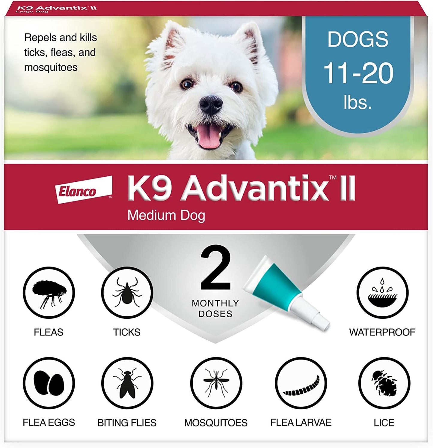 k9 advantix ii, dogs 11-20 lbs, 4 pack
