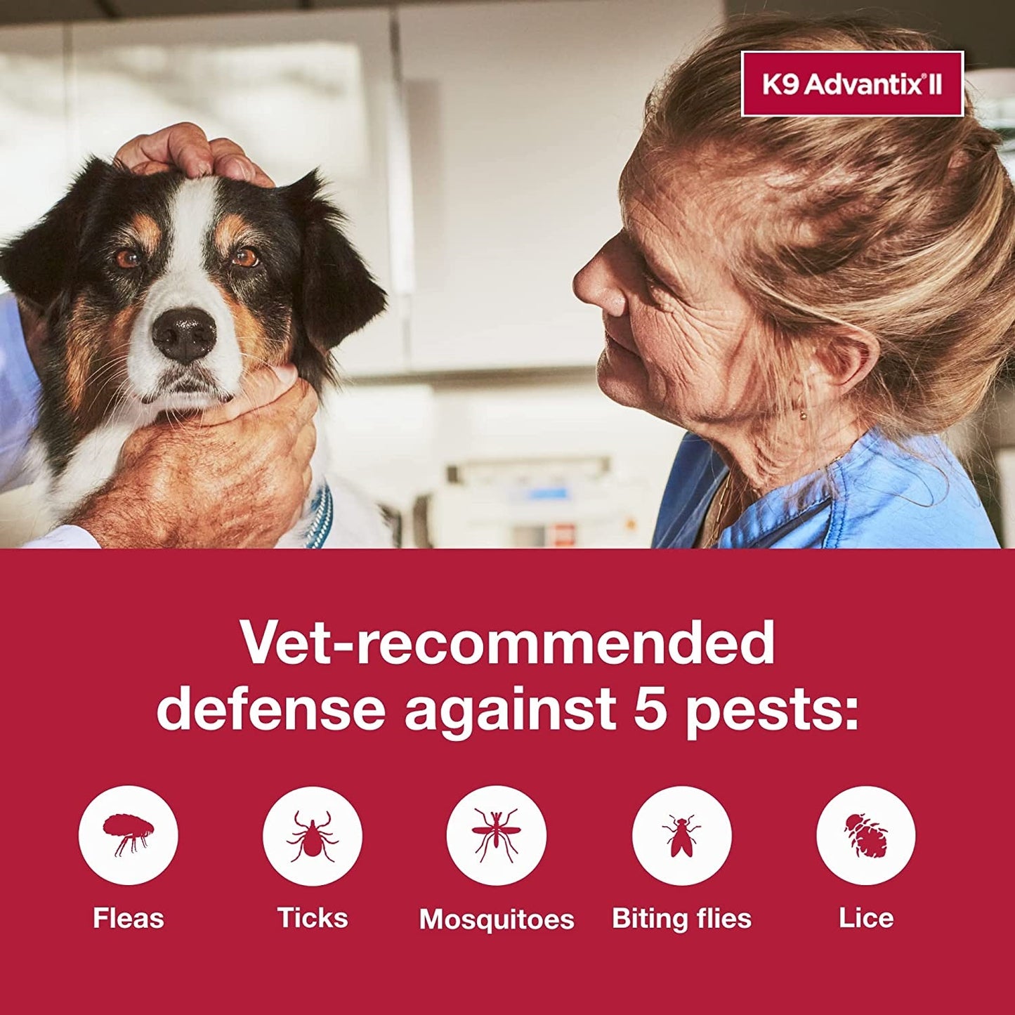 k9 advantix ii, dogs 21-55 lbs, 6 pack
