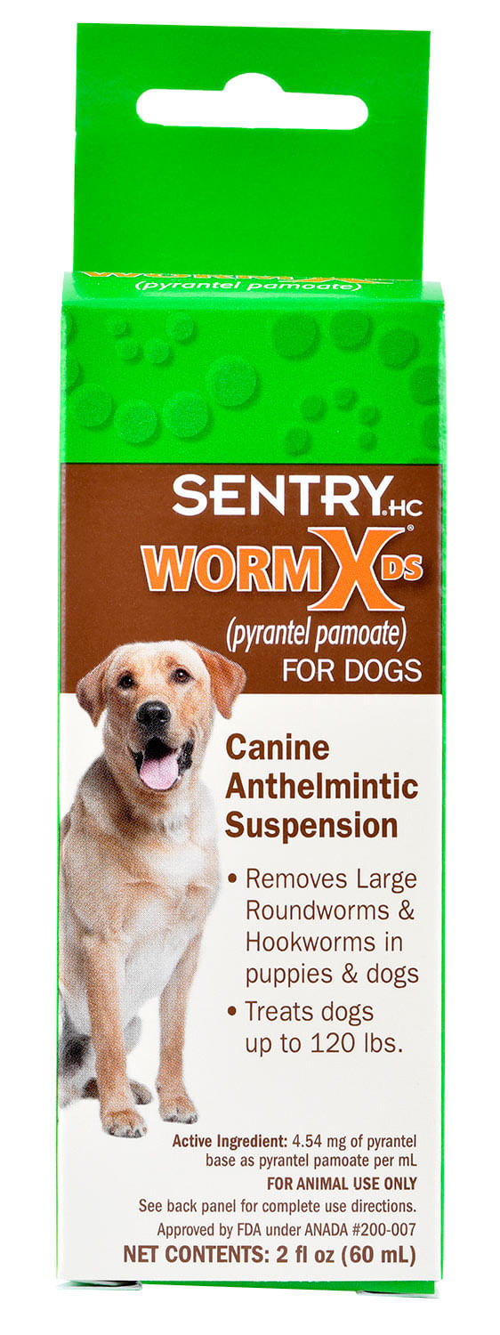 sentry wormx ds liquid w/pyrantel pamoate 2oz