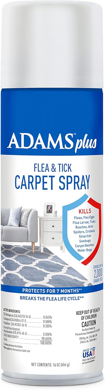 **adams plus f&t carpet spray, 16 oz