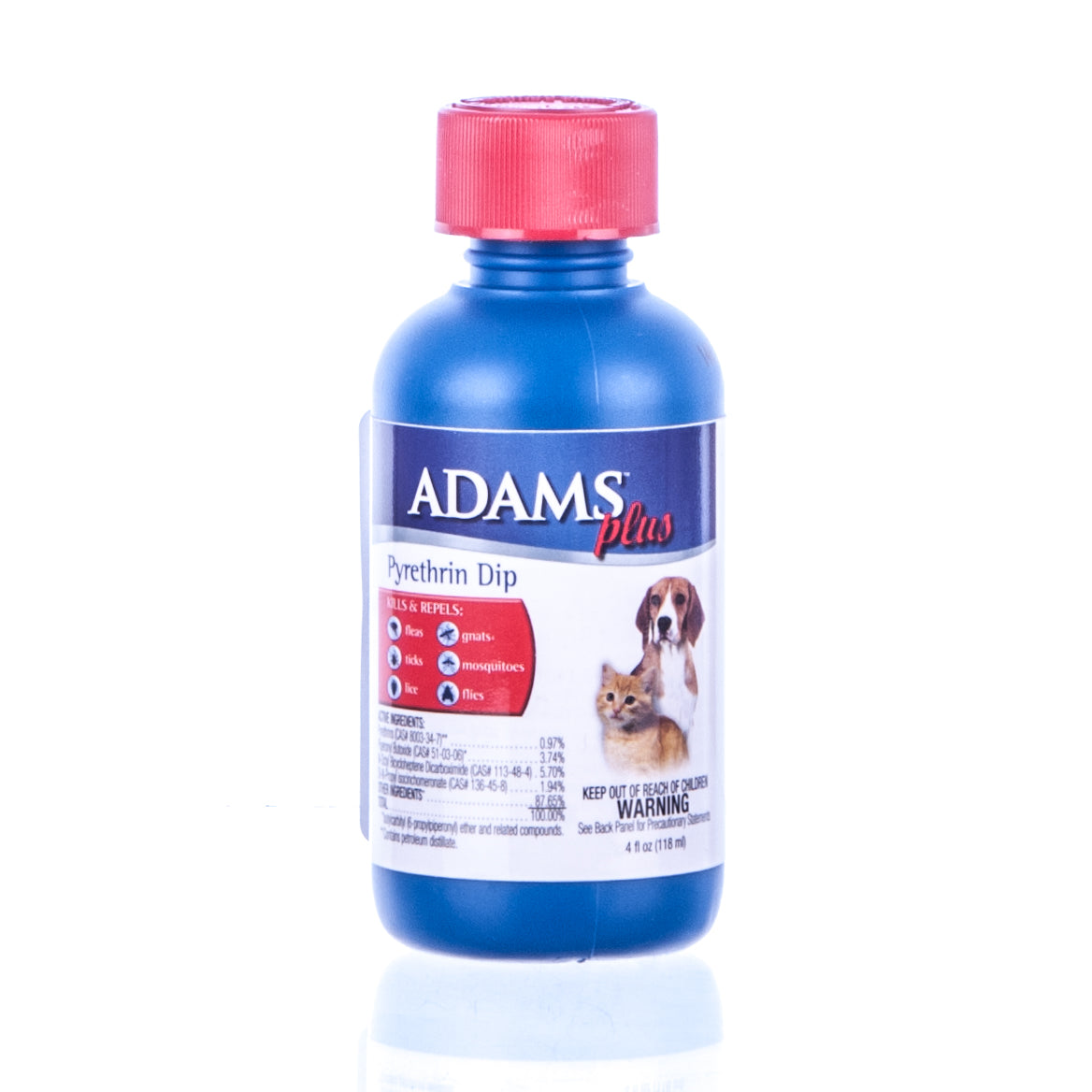 adams plus f/t dip w/pyrethrin 4oz