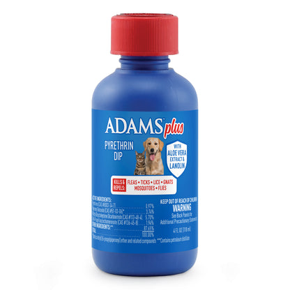 Adams Plus F/T Dip w/Pyrethrin 4oz