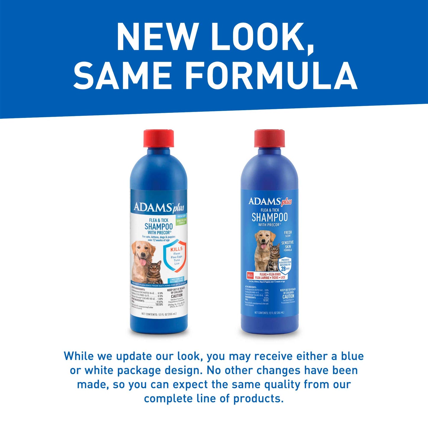 adams plus f/t shampoo w/precor 12oz