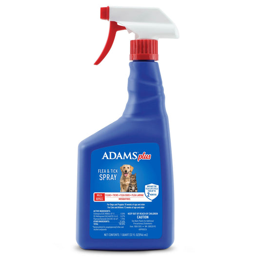 **Adams Plus F&T Spray 32oz
