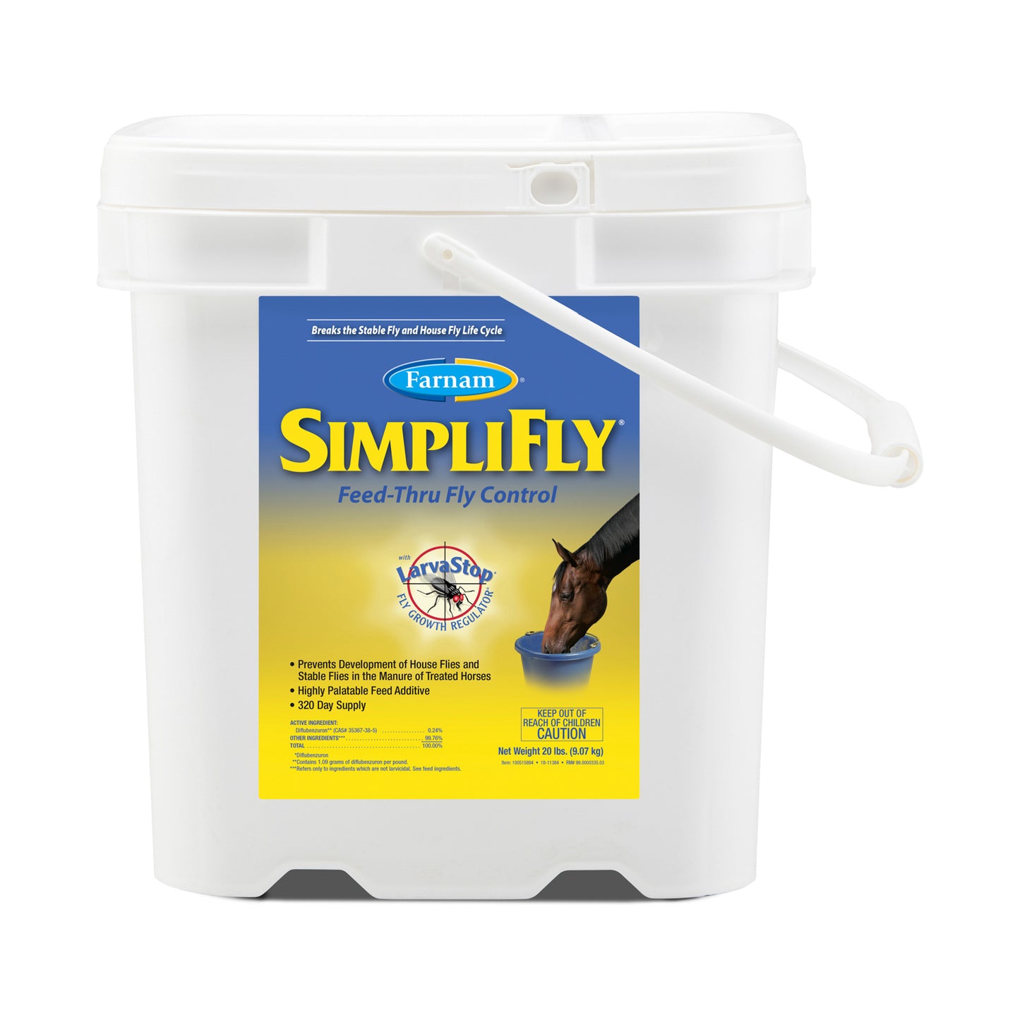simplifly with larvastop feed control, 20 lb