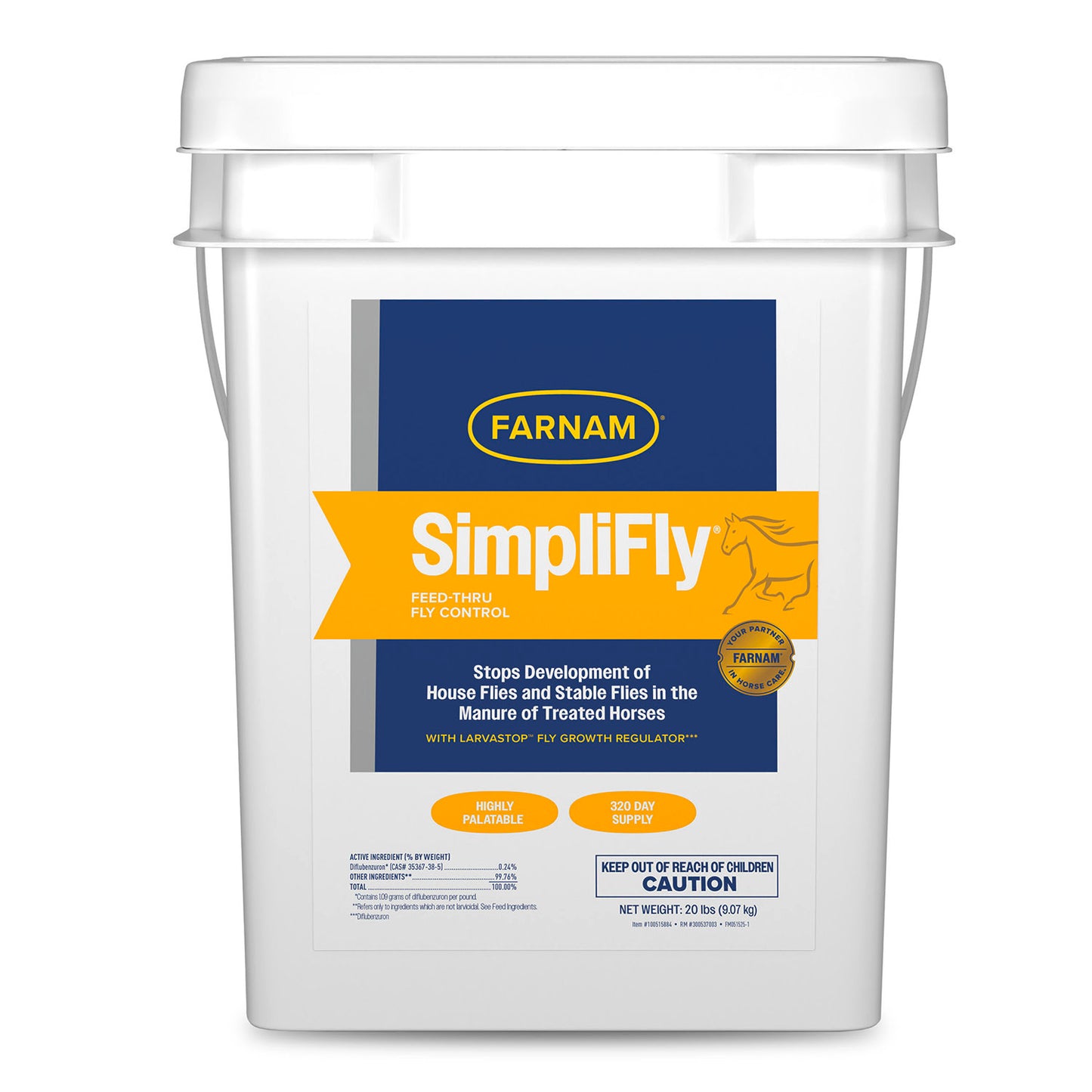simplifly with larvastop feed control, 20 lb