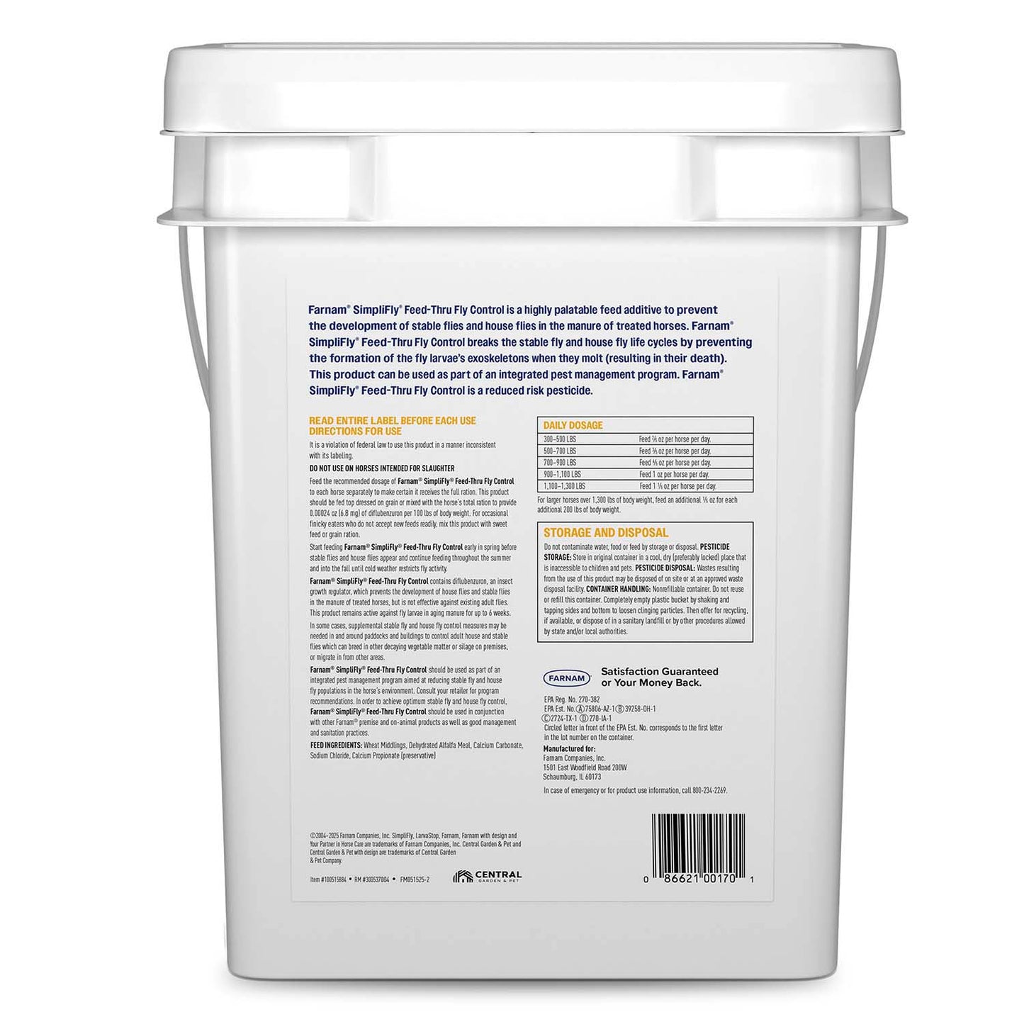 simplifly with larvastop feed control, 20 lb