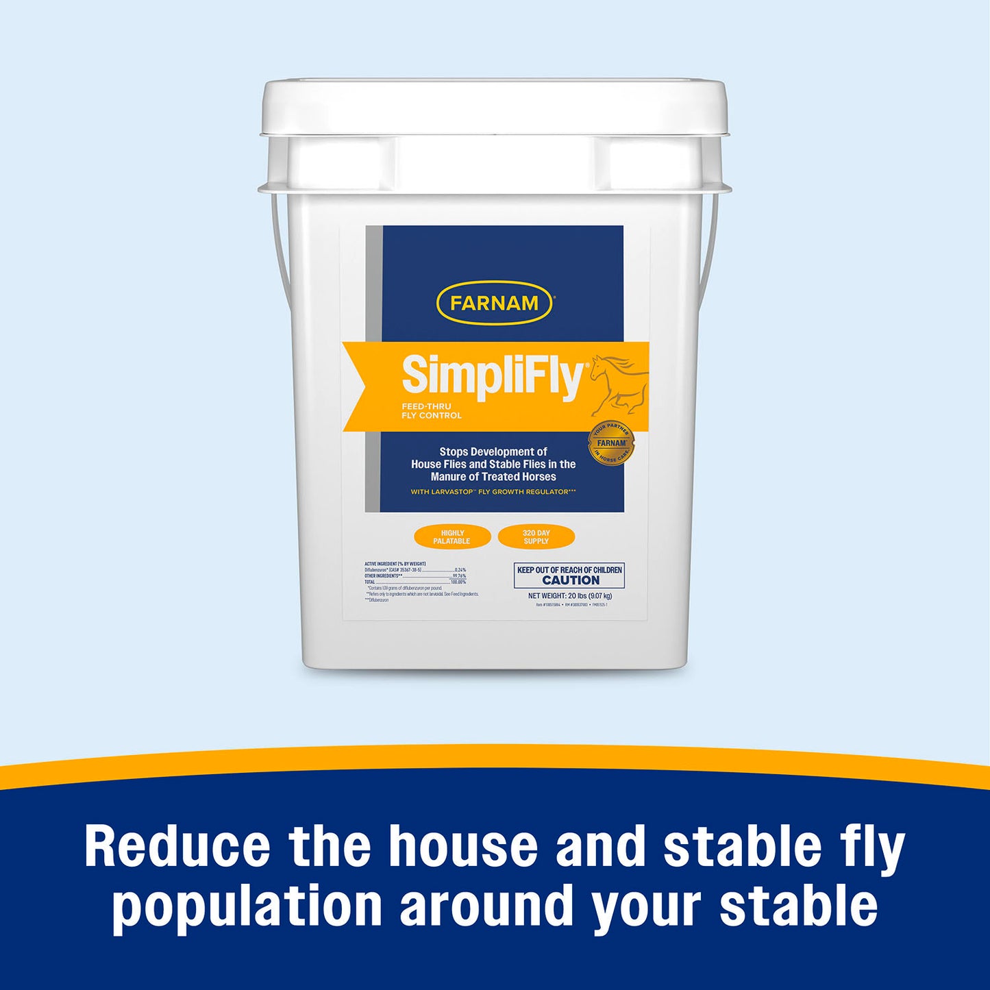 simplifly with larvastop feed control, 20 lb