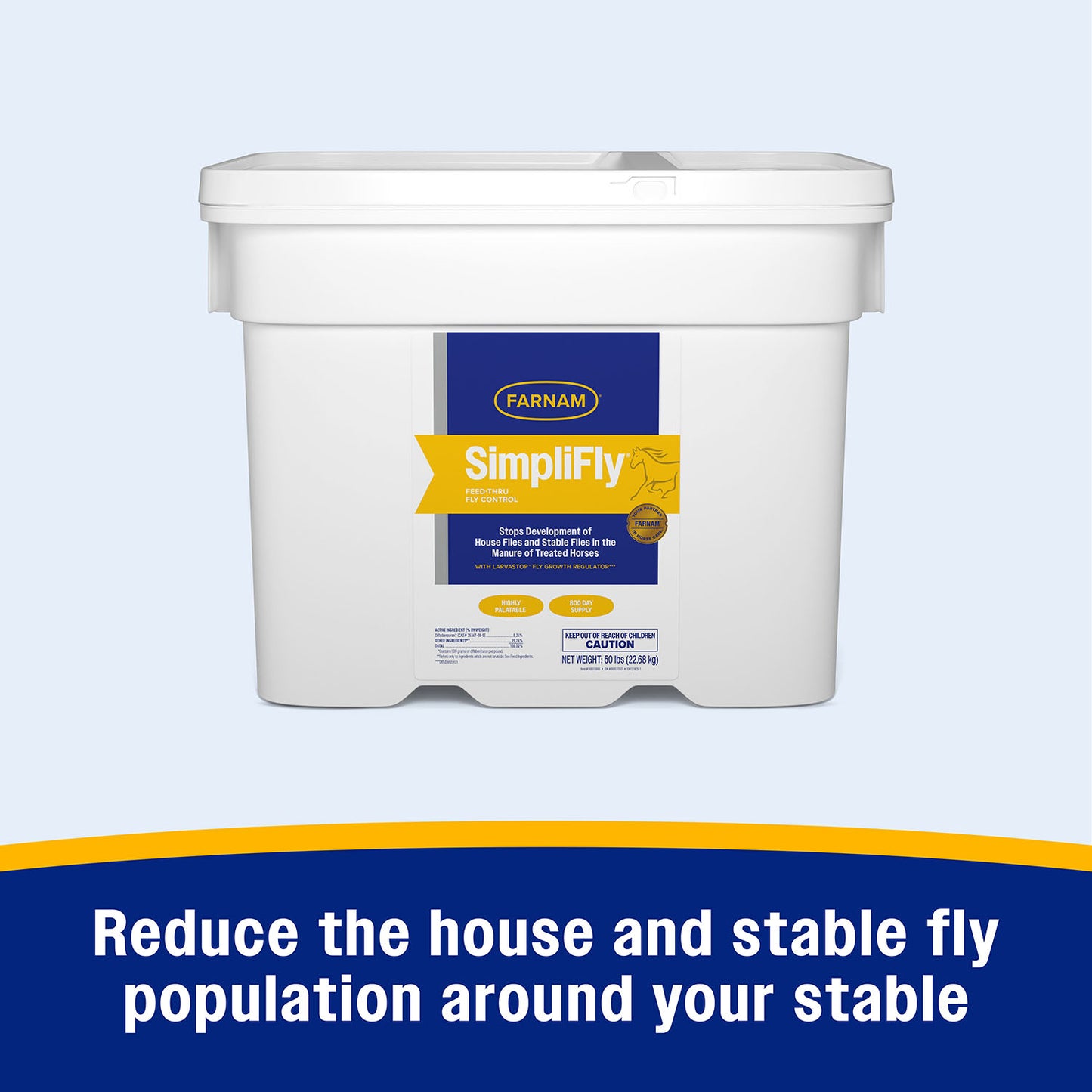 simplifly with larvastop feed control, 50 lb