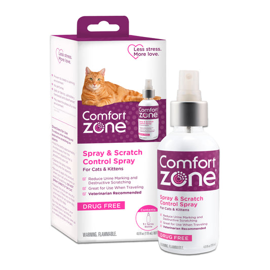 Comfort Zone Scratch Deterrent and Calming Spray, Value Size, 4oz
