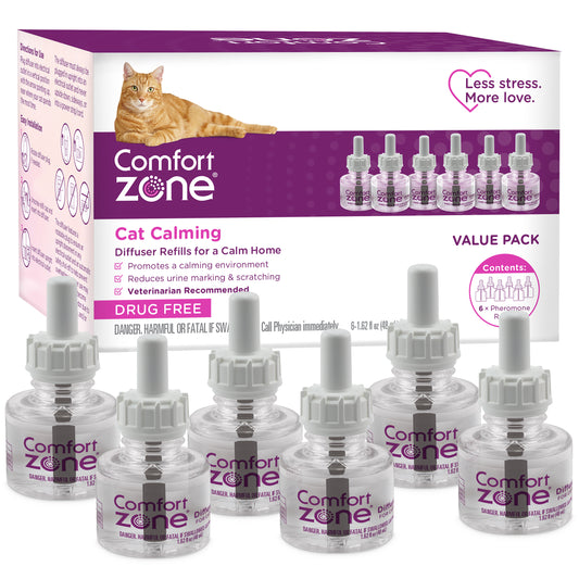 Comfort Zone Calming Diffuser Refill 6 Pack 48 180 Day Use