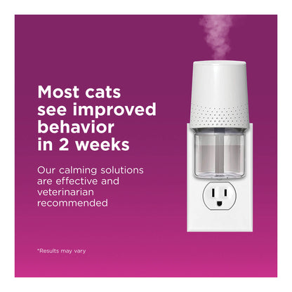 Comfort Zone Cat Calming Diffuser Kit, Cat Pheromone, 3 Diffusers and 6 Refills-48ml, New Formula