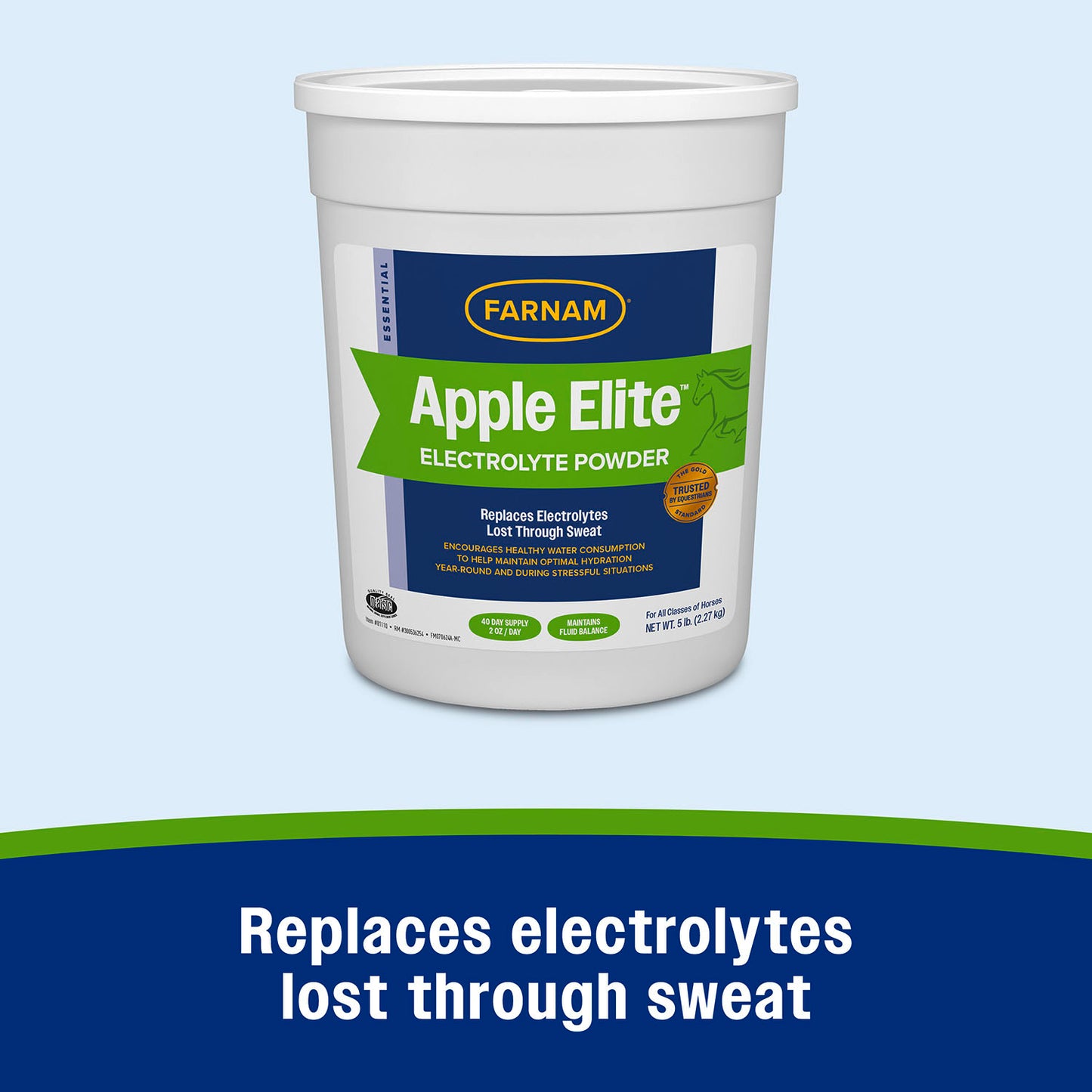 farnam apple elite electrolyte powder 40 day supply, 5lbs