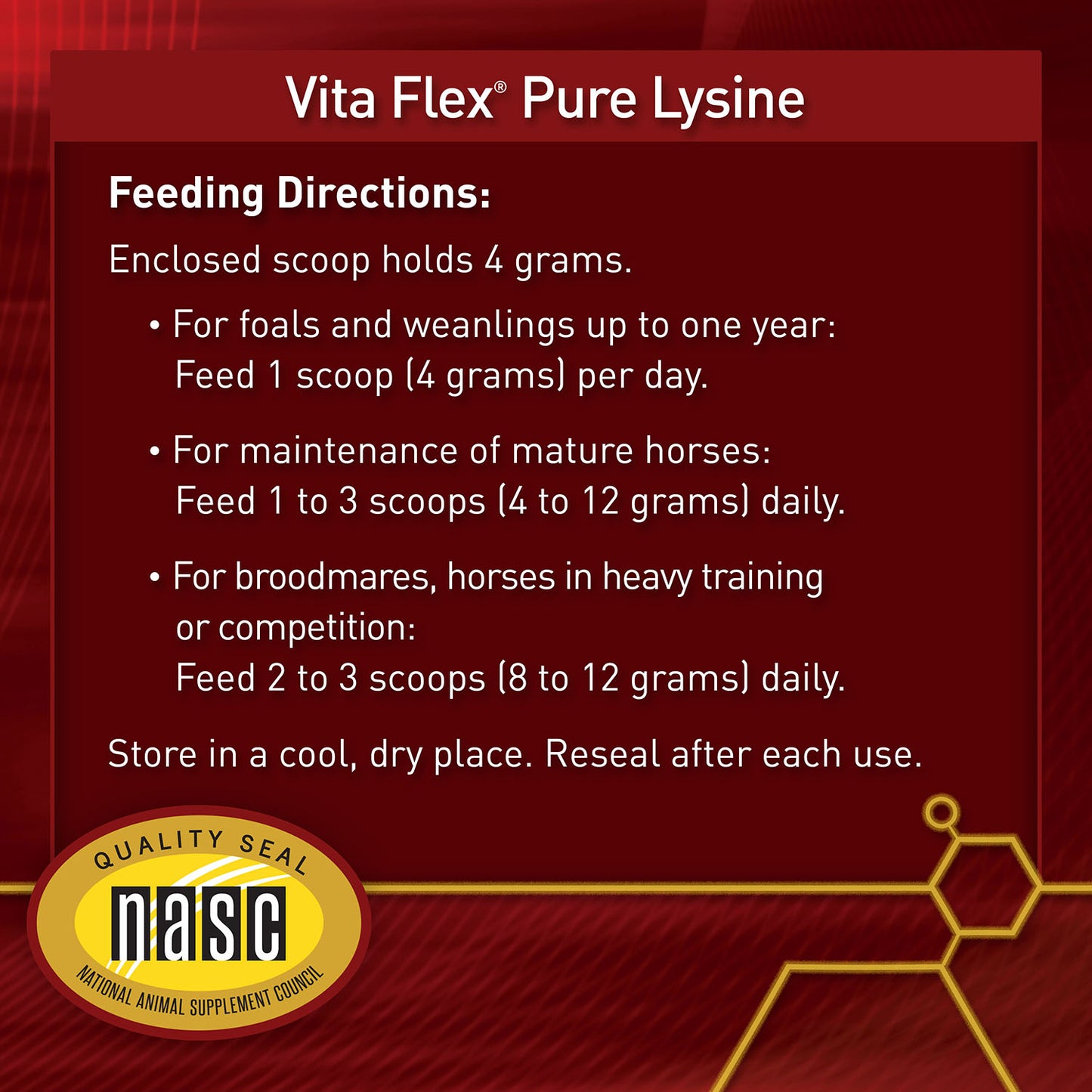 vita flex pure lysine, 151 day supply