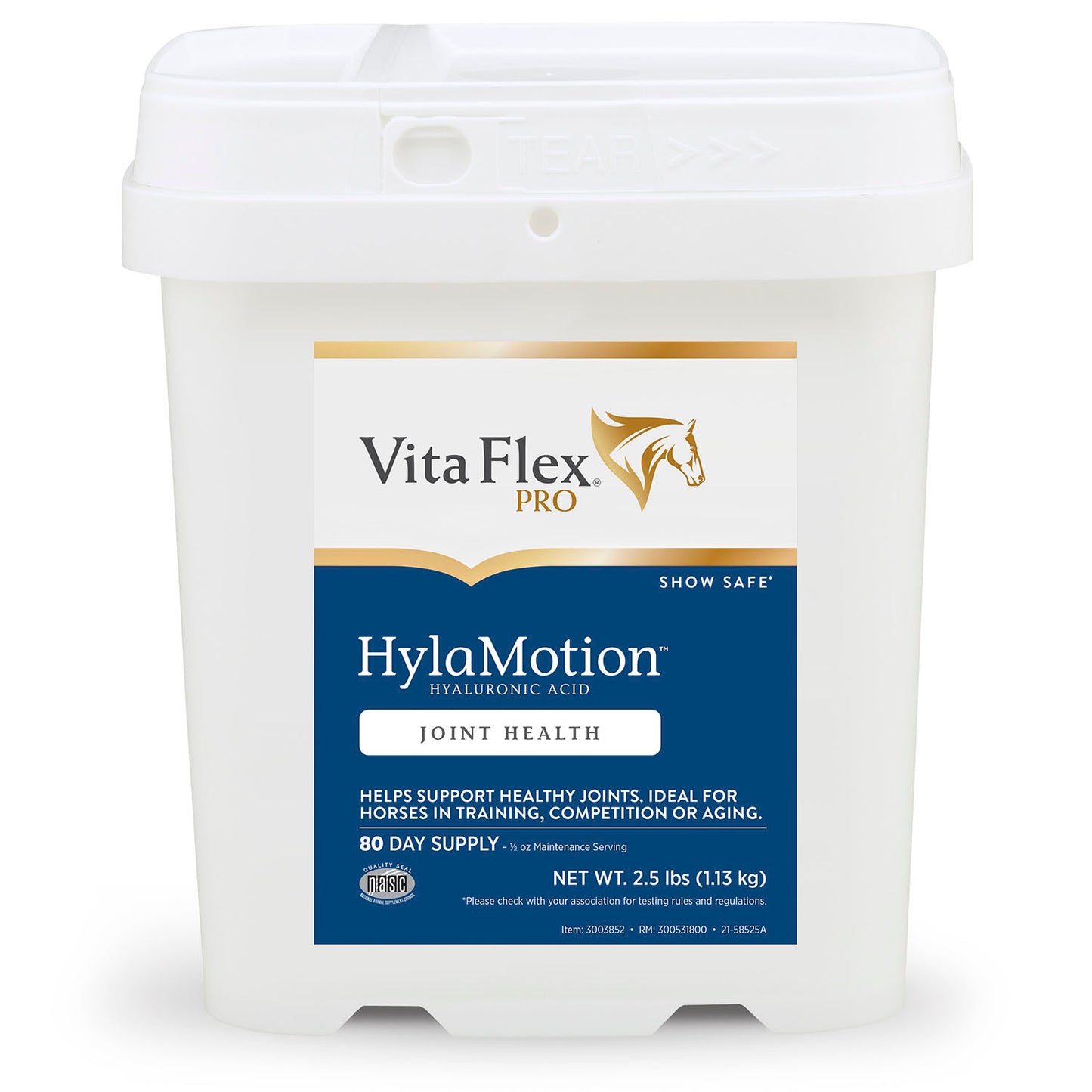 vita flex hylamotion hyaluronic acid joint support formula for horses, 2.5 lbs