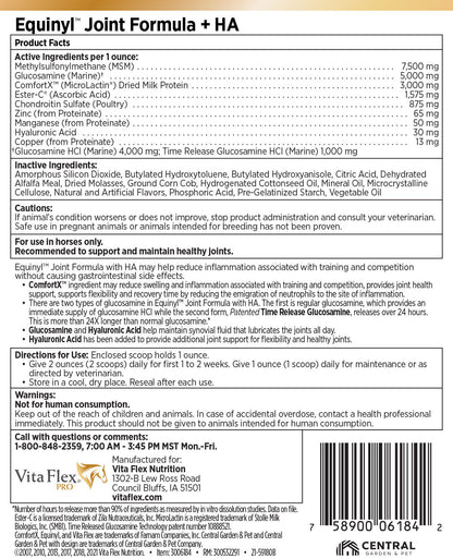 Vita Flex Pro Equinyl Joint Formula with Hyaluronic Acid, 3.75 lbs