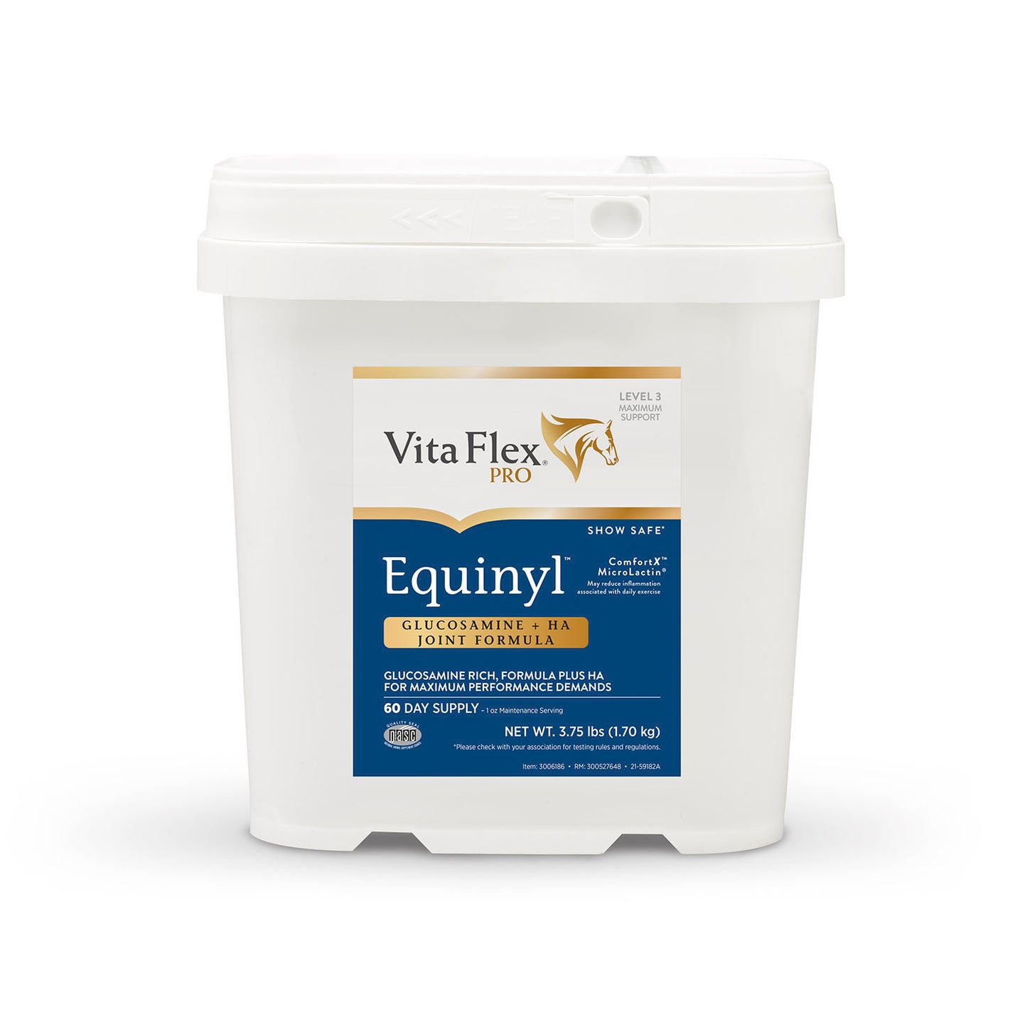vita flex equinyl glucosamine joint formula with hyaluronic acid, 60 day supply