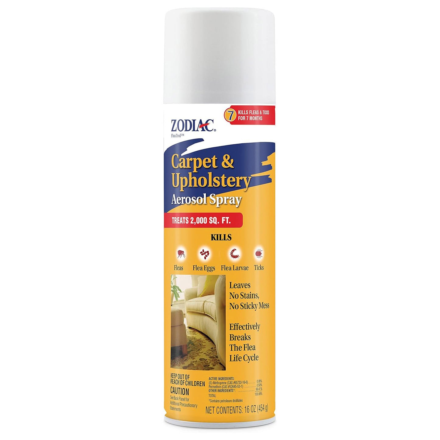 zodiac carpet and upholstery aerosol spray 16 ounces