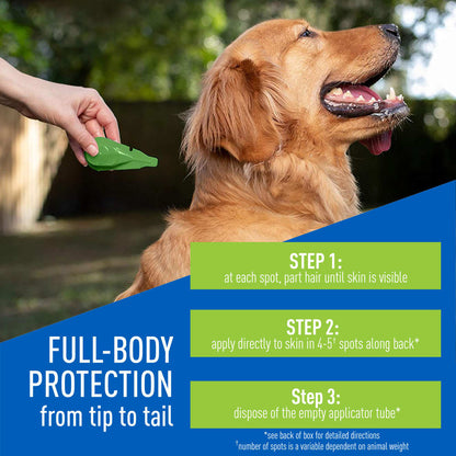 ADAMS Plus Flea & Tick Prevention Spot On for Dogs, Large Dogs 31 to 60 lbs 3 months