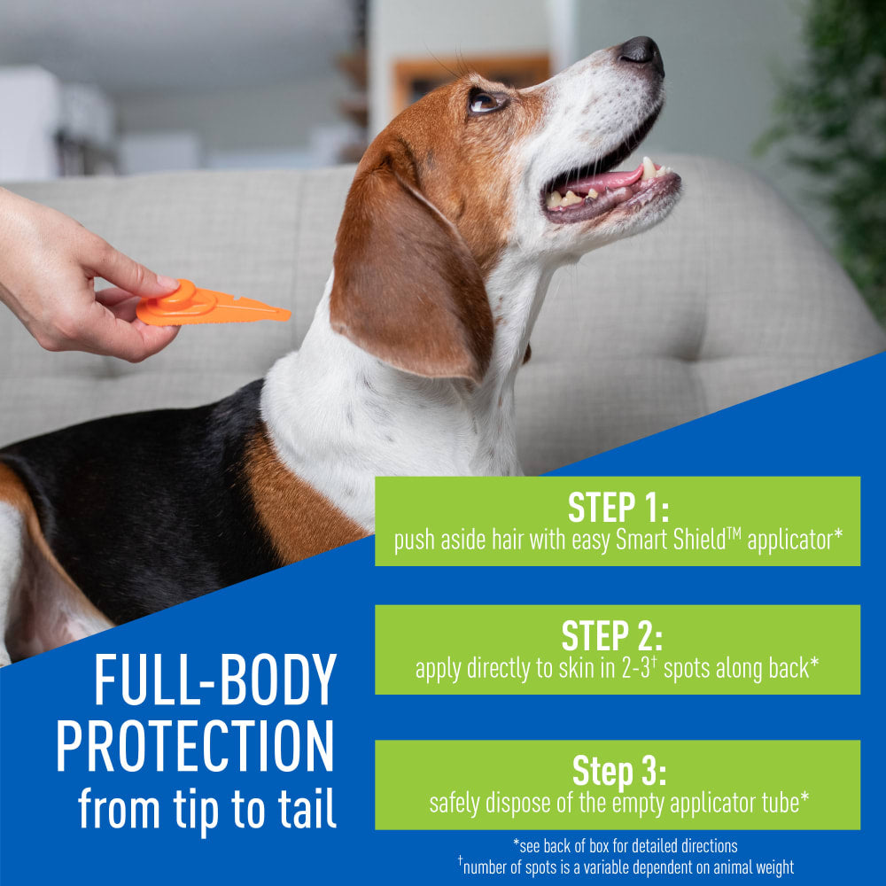 adams plus flea & tick prevention spot on for dogs, medium dogs 15 to 30 lbs 3 months