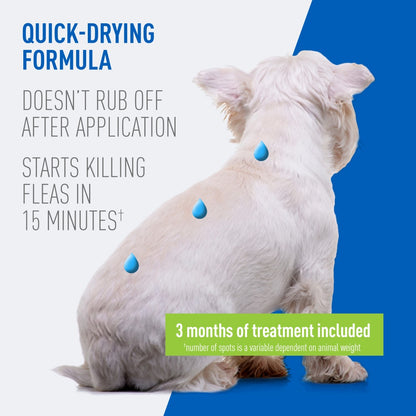 ADAMS Plus Flea & Tick Prevention Spot On for Dogs, Medium Dogs 15 to 30 lbs 3 months