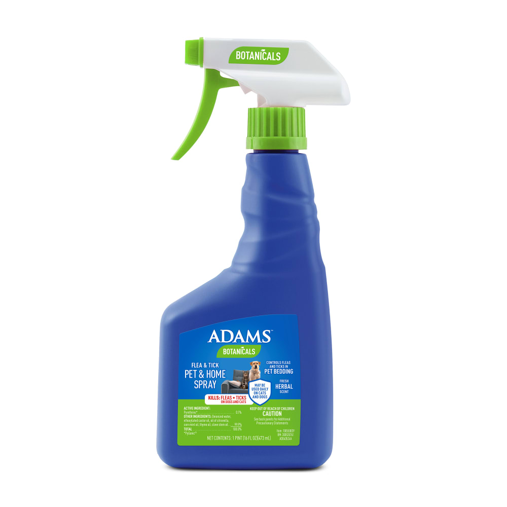 adams botanicals flea and tick pet & home spray, 16 oz