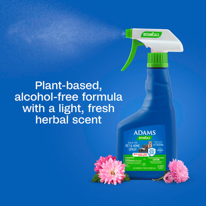 ADAMS Botanicals Flea and Tick Pet & Home Spray, 16 oz