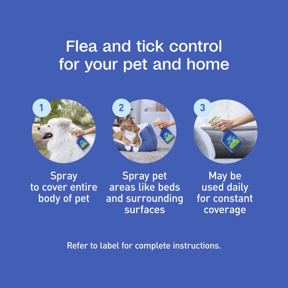 adams botanicals flea and tick pet & home spray, 16 oz