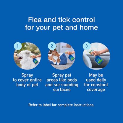 ADAMS Botanicals Flea and Tick Pet & Home Spray, 16 oz