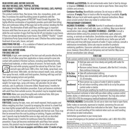 Zodiac Flea & Tick Spray for Dogs, Cats, Puppies & Kittens 16 fluid ounces