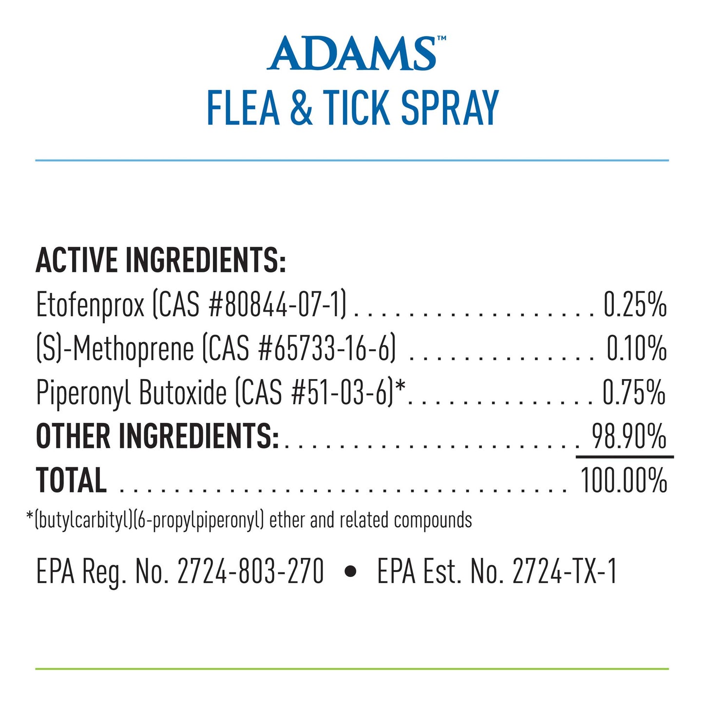 ** adams flea & tick spray 16oz