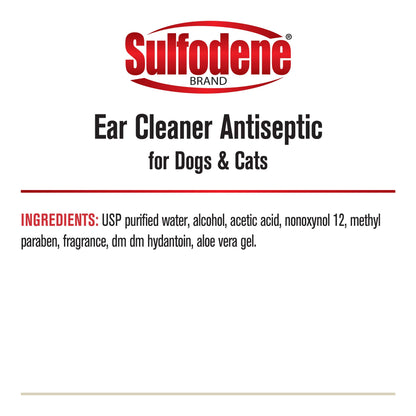 Sulfodene Ear Cleaner Antiseptic for Dogs and Cats, 4 oz