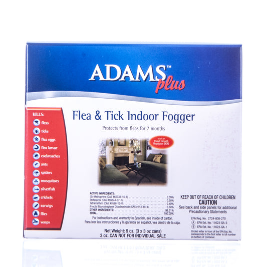 **Adams Plus Fogger 3oz Aerosol Can 3pk