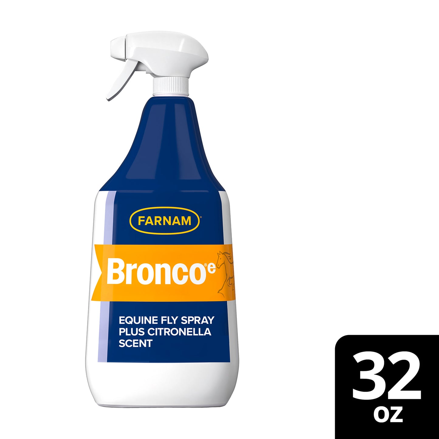 bronco e equine fly spray plus citronella scent, quart