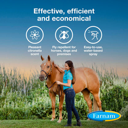 Bronco e Equine Fly Spray plus Citronella Scent, quart