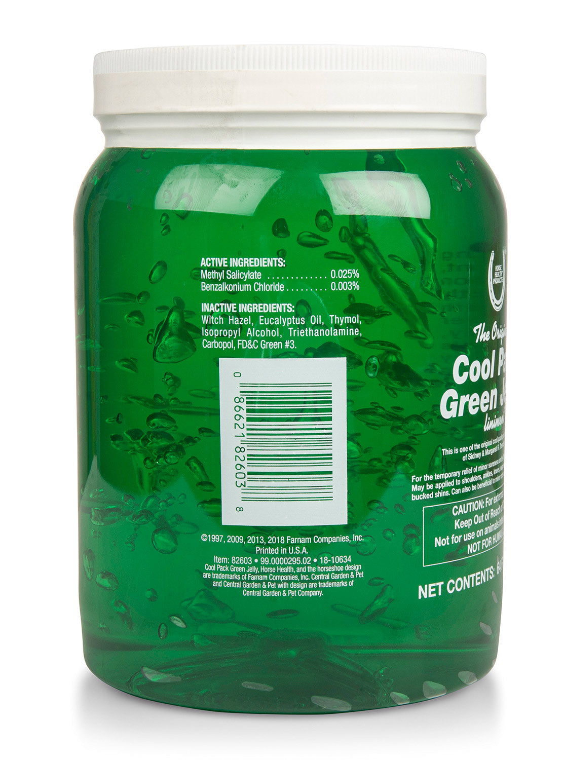 cool pack green jelly, 1/2 gallon