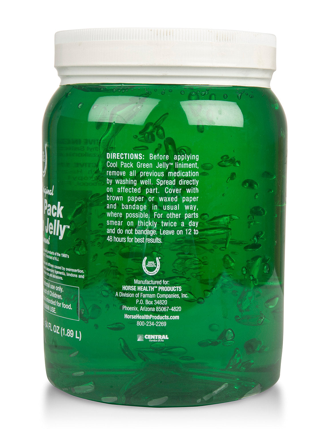 cool pack green jelly, 1/2 gallon