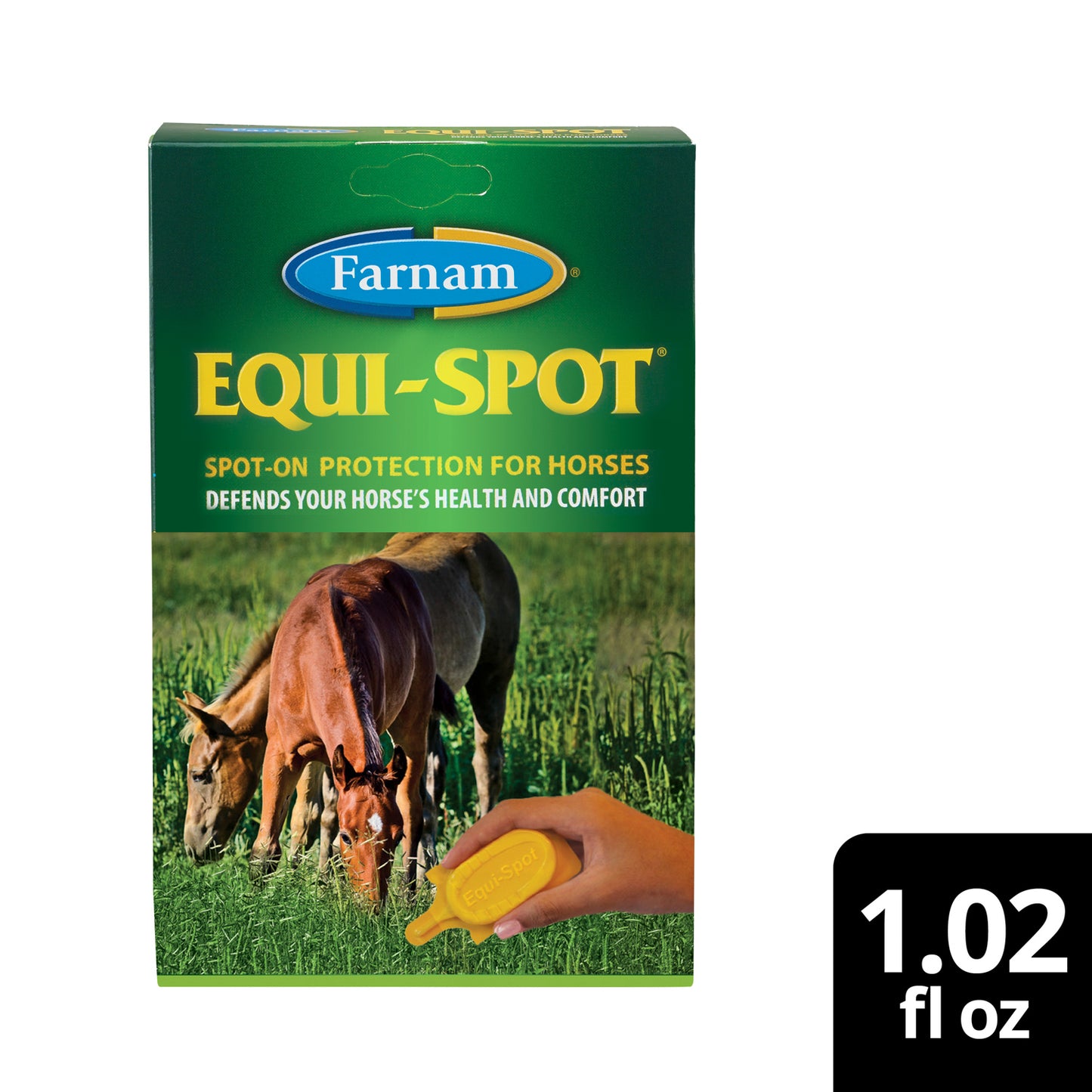 farnam equi-spot topical fly control for horses, 3 doses (10 ml each)