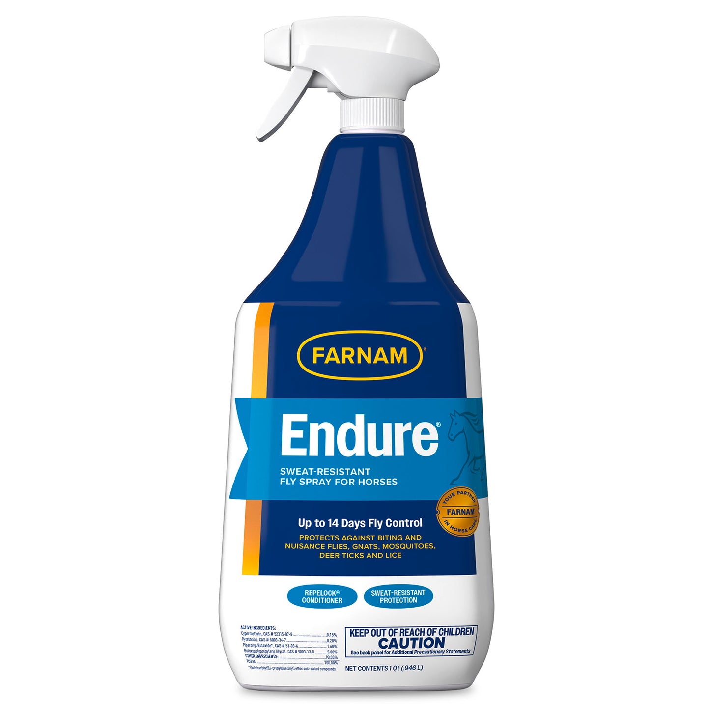 endure sweat-resistant fly spray, 32 oz