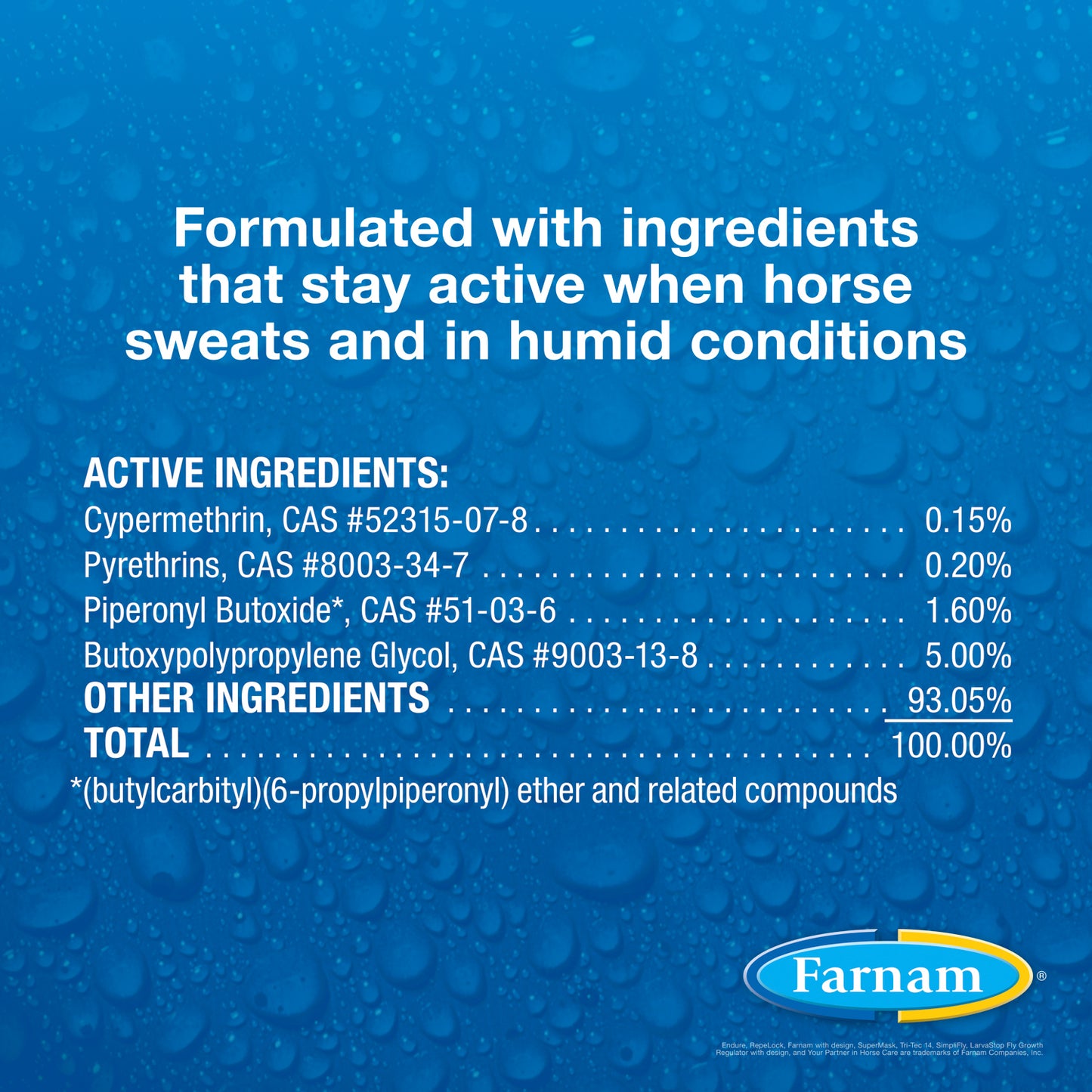 endure sweat-resistant fly spray, 32 oz