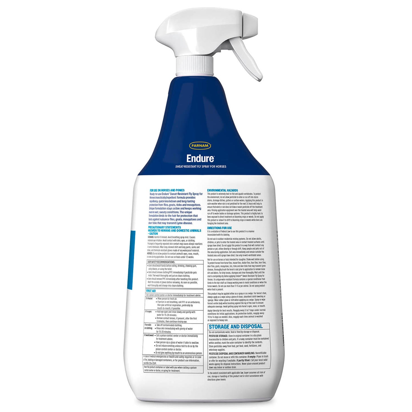 endure sweat-resistant fly spray, 32 oz