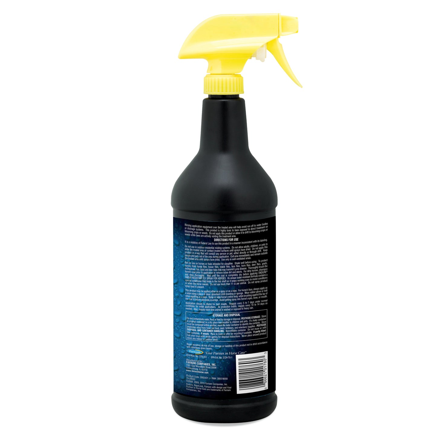endure sweat-resistant fly spray, 32 oz