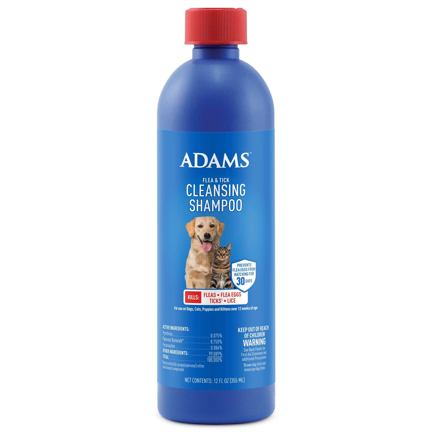 adams f&t cleansing shampoo 12oz