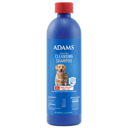 Adams F&T Cleansing Shampoo 12oz