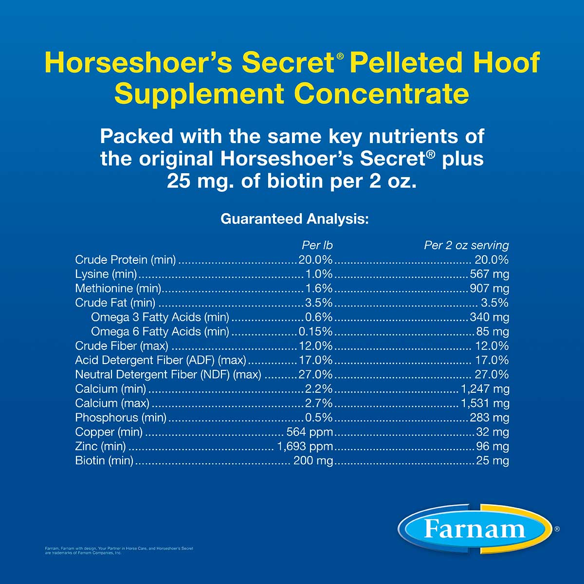 horseshoer's secret concentrate, 11.25 lb