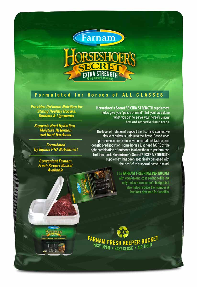 horseshoer's secret extra strength hoof & connective tissue supplement, 3.75 lb