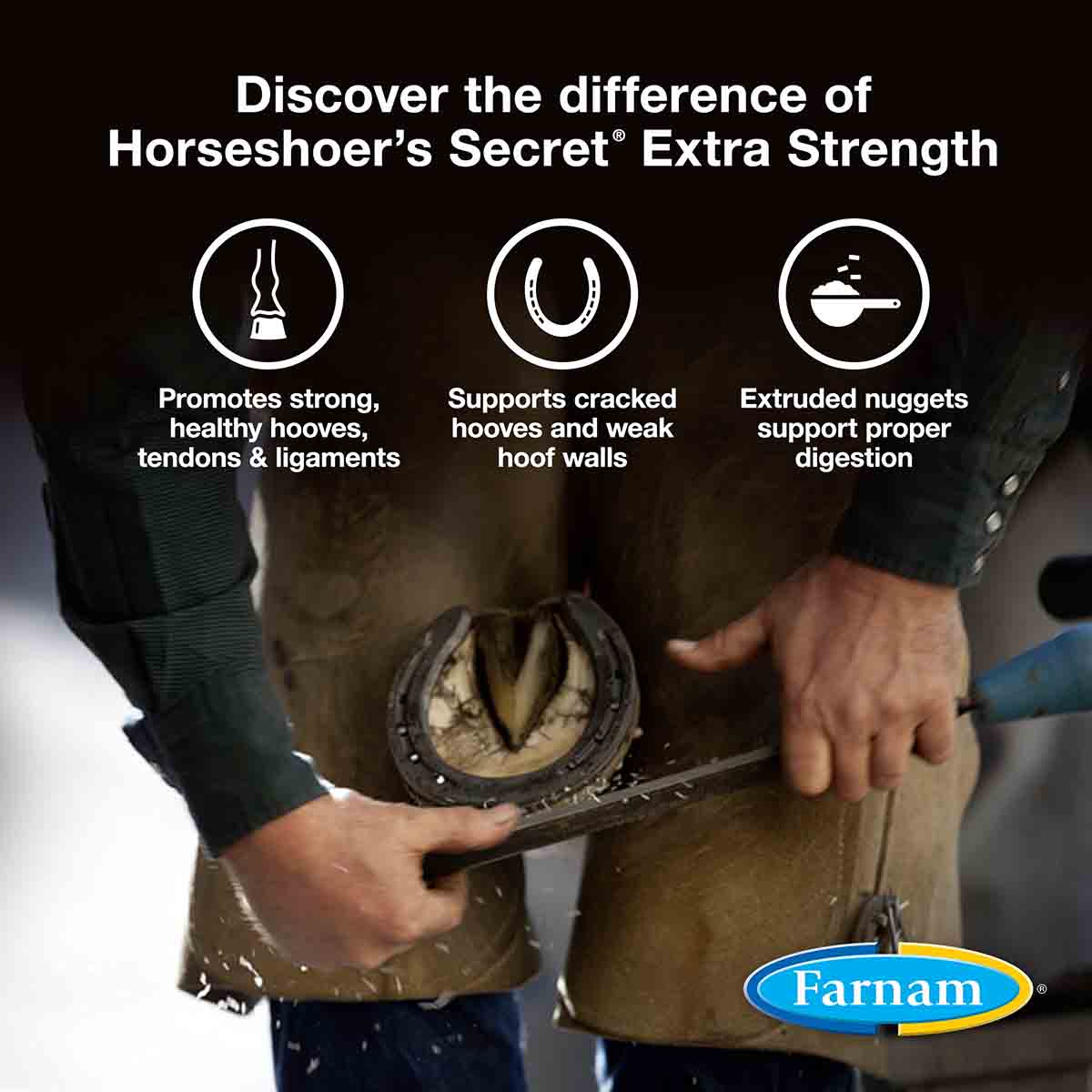 horseshoer's secret extra strength hoof & connective tissue supplement, 3.75 lb