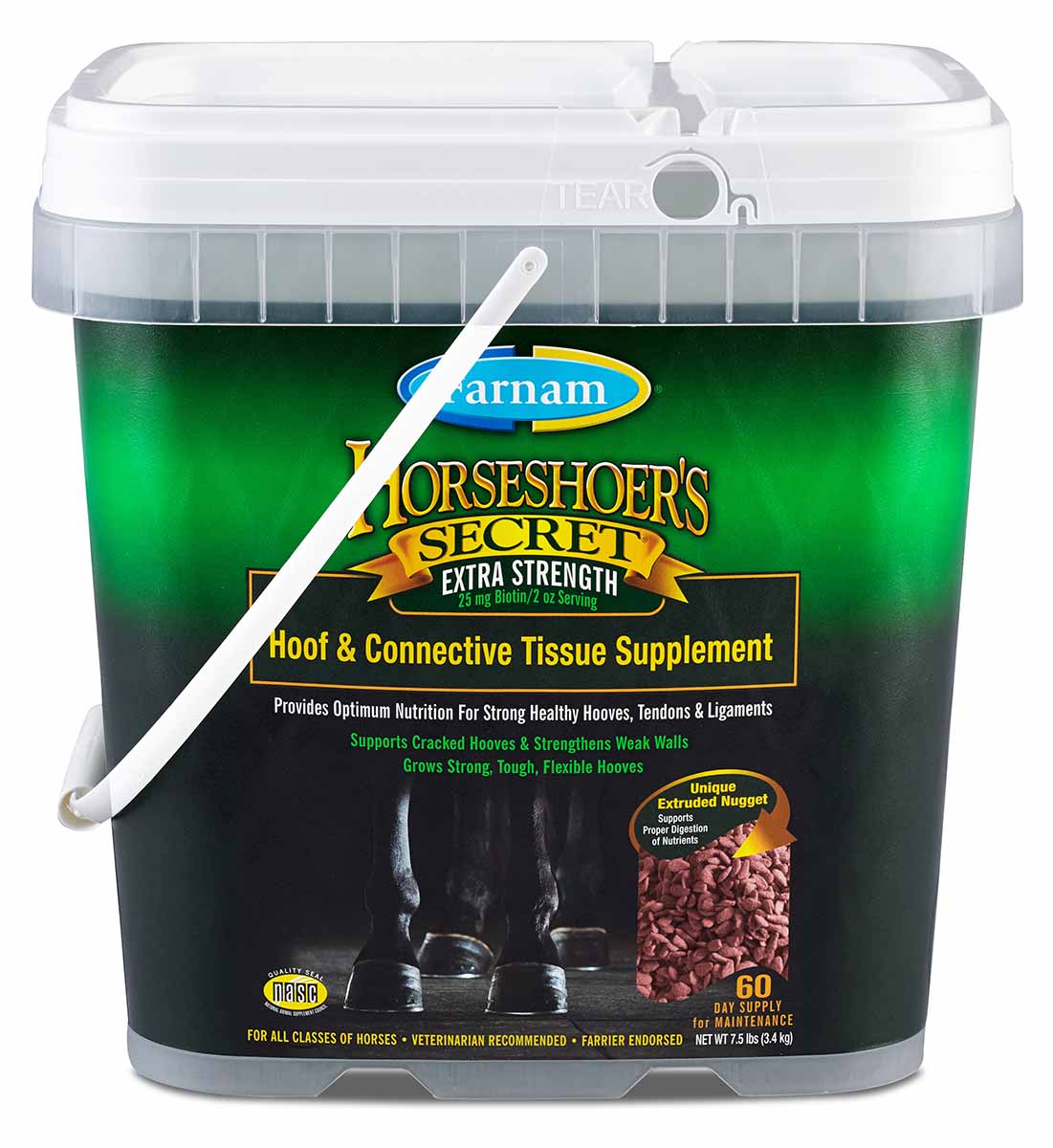 horseshoer's secret extra strength hoof & connective tissue supplement, 7.5 lb