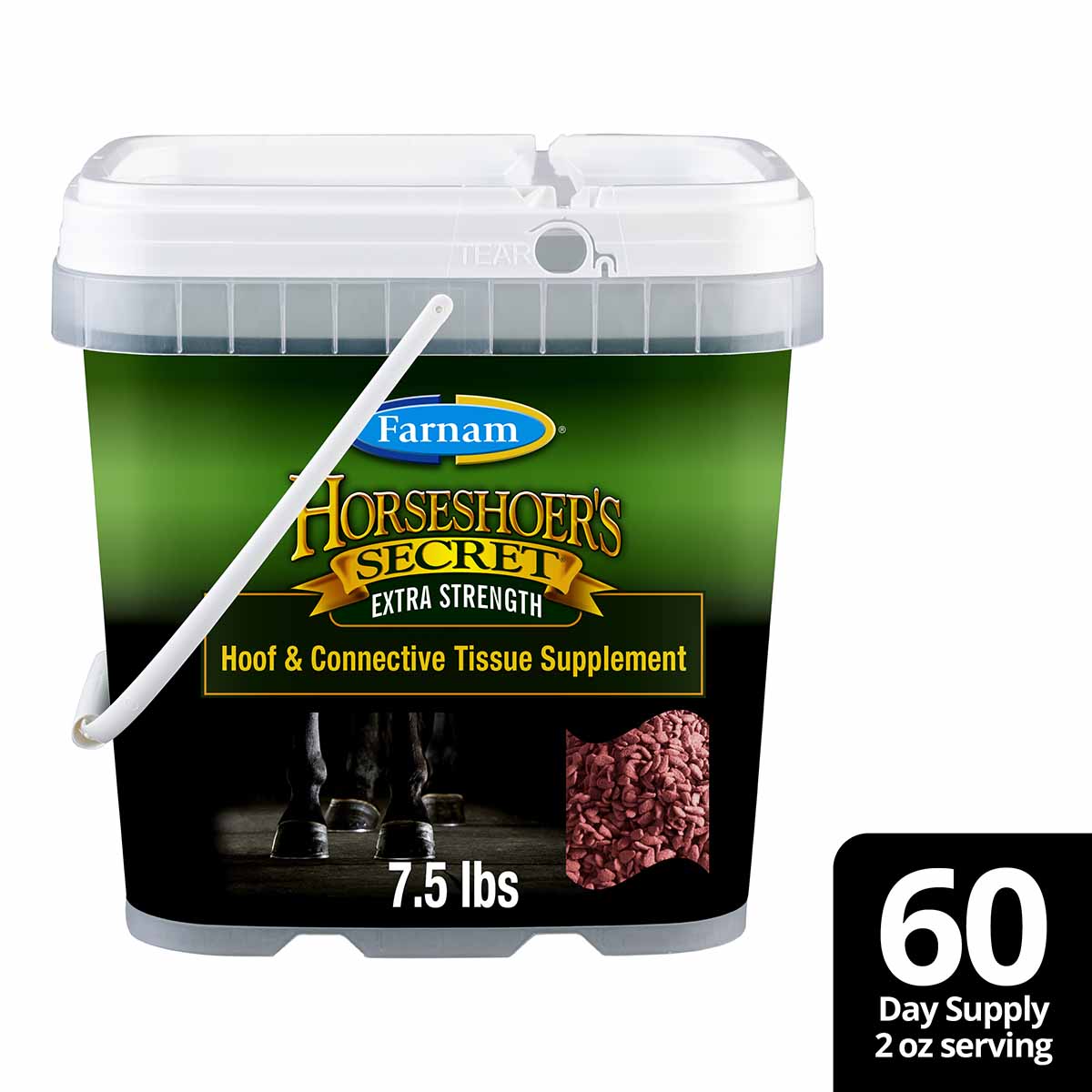 horseshoer's secret extra strength hoof & connective tissue supplement, 7.5 lb