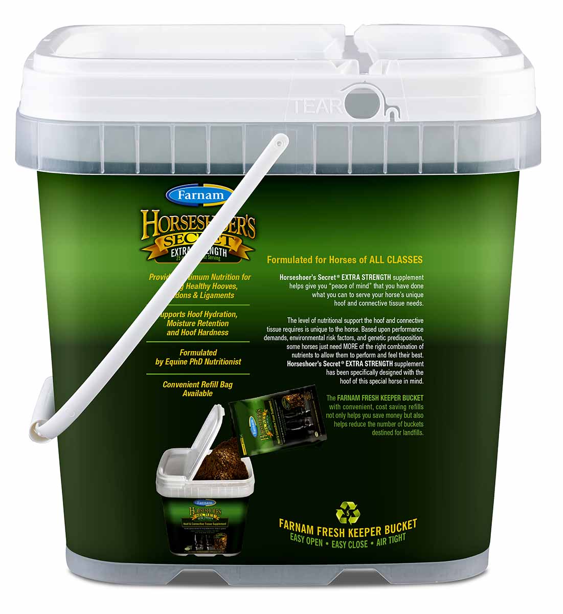 horseshoer's secret extra strength hoof & connective tissue supplement, 7.5 lb